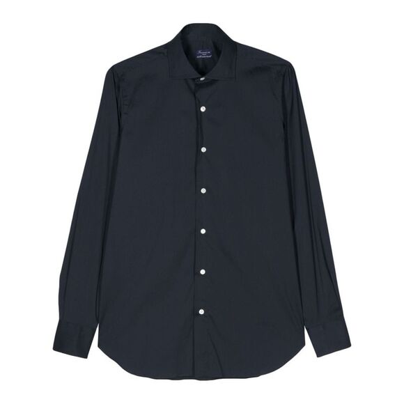 Finamore 1925 Napoli Men's Shirts Blue